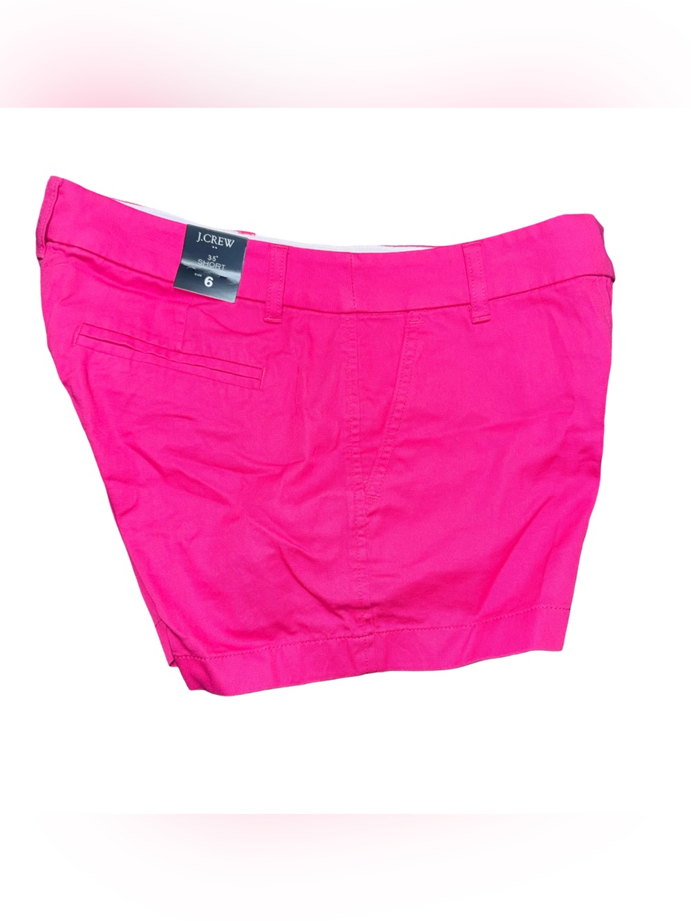 J. Crew Women’s sz 6 Bright Hot Pink Cotton Classic Chino Casual Shorts new nwt - Picture 5 of 11